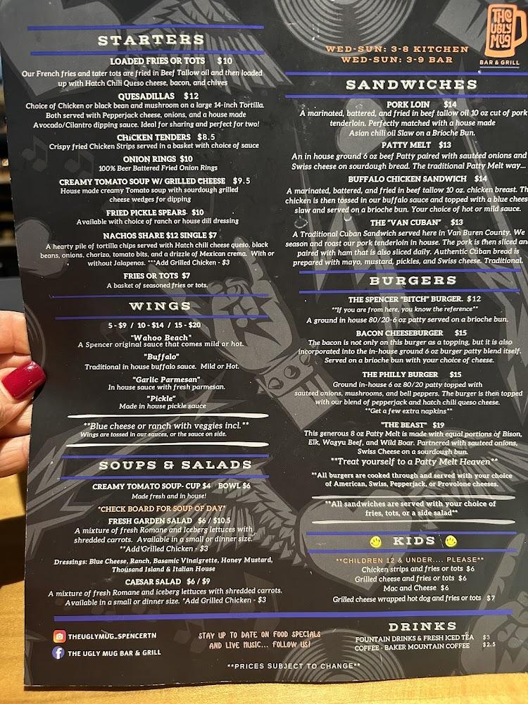 The Ugly Mug Bar & Grill Menu image 3