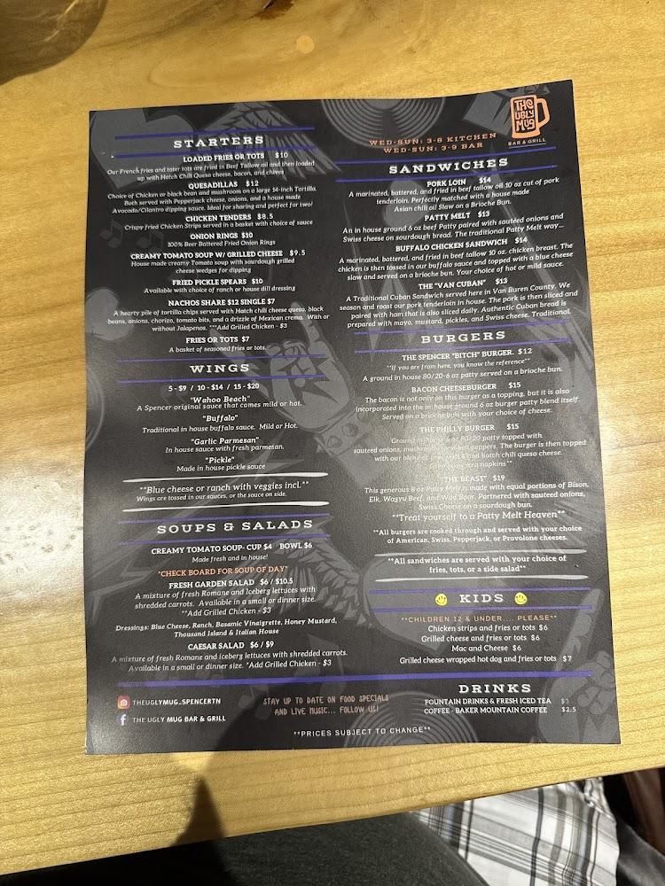 The Ugly Mug Bar & Grill Menu image 4